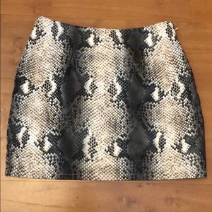 Snake skin print skirt